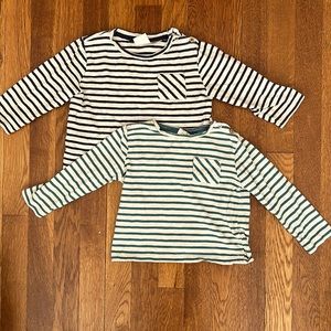 Zara lot of 2 striped shirts (2-3 years)